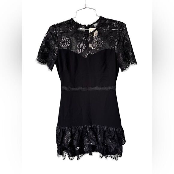 Shoshanna Manon Lace Dress in Black NWT 2 - Picture 2 of 5